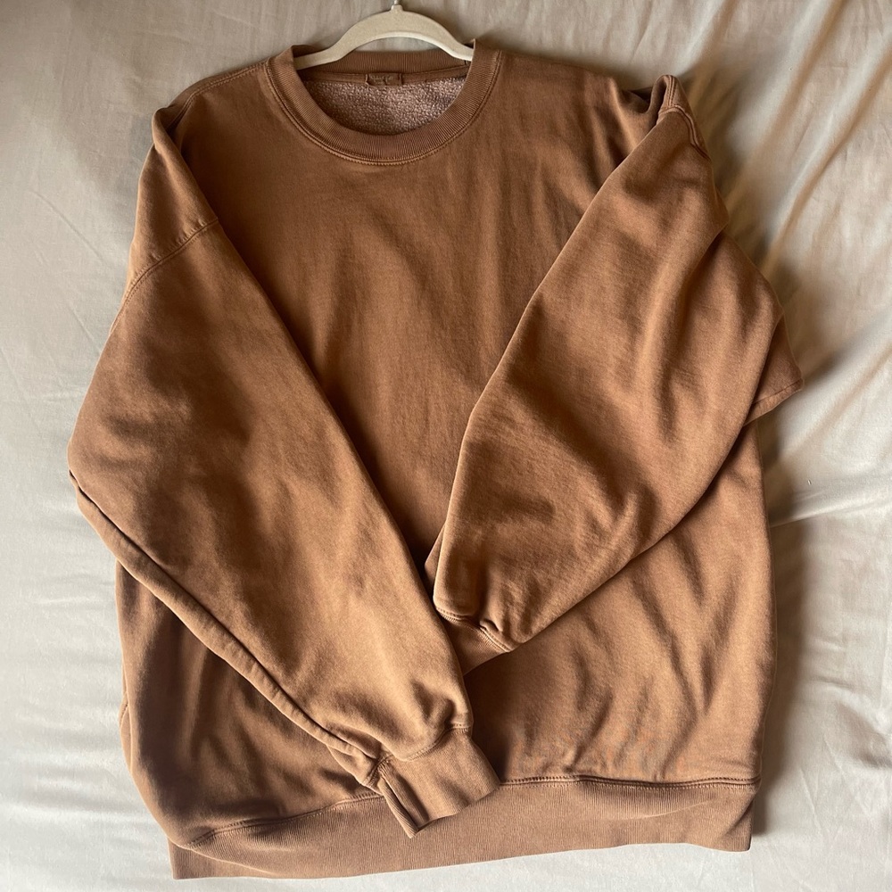 Brown Pacsun Oversized Sweatshirt